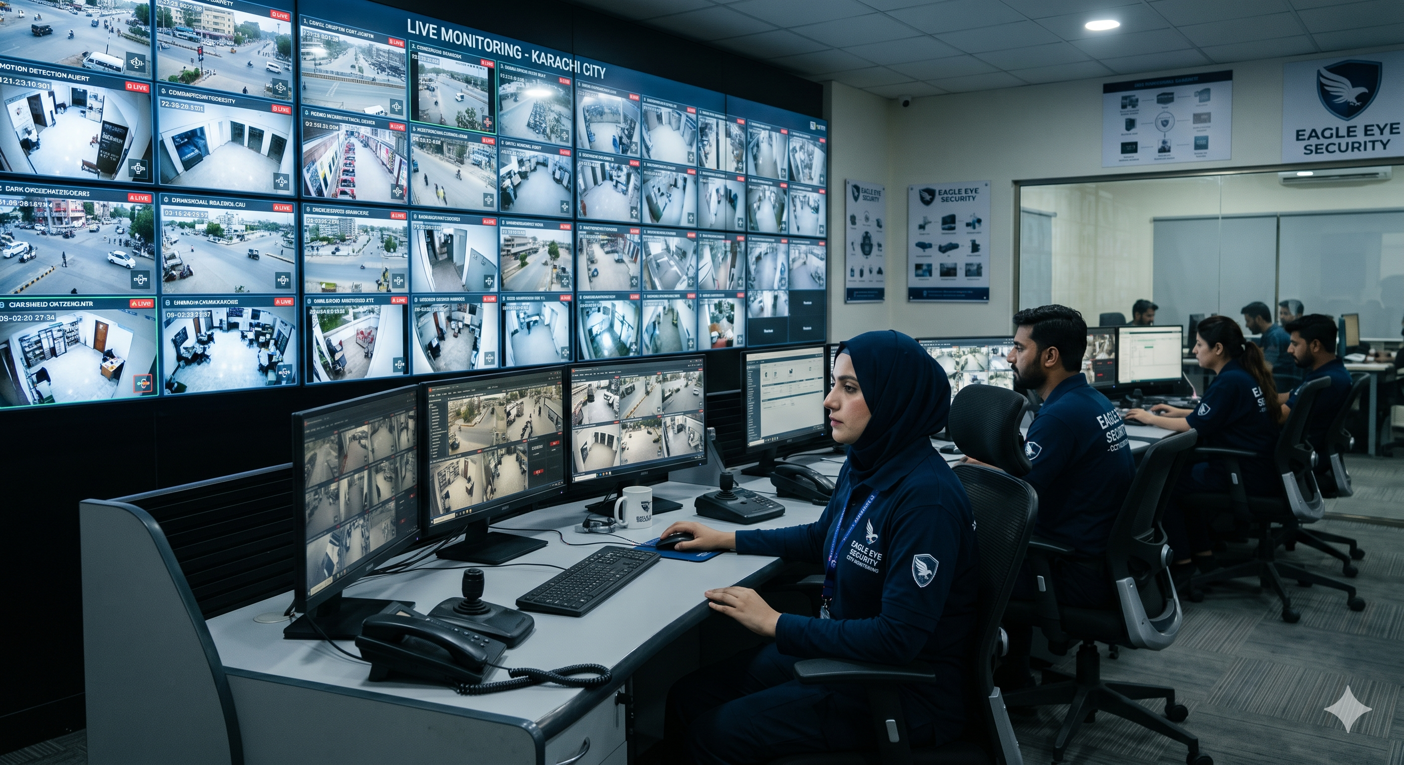 CCTV Monitoring Control Room